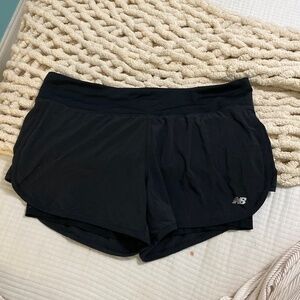 Black athletic shorts